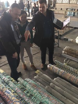 Beli Konstruksi Kekuatan Tinggi Stiker Baja Kerongkong Bentuk Bulat Disesuaikan online manufacture