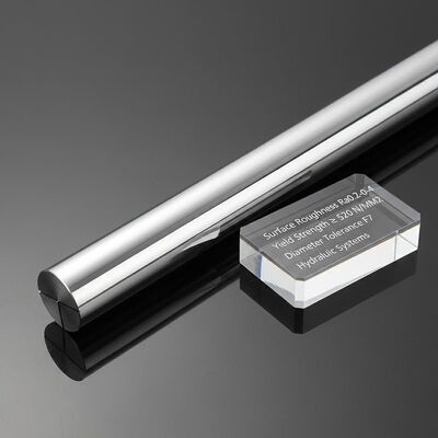 membeli Batang Piston Krom Kekasaran Permukaan Ra0.2-0.4 dengan Kekuatan Luluh Tidak Kurang dari 520 N/MM2 dan Toleransi Diameter F7 untuk Sistem Hidrolik pembuatan online