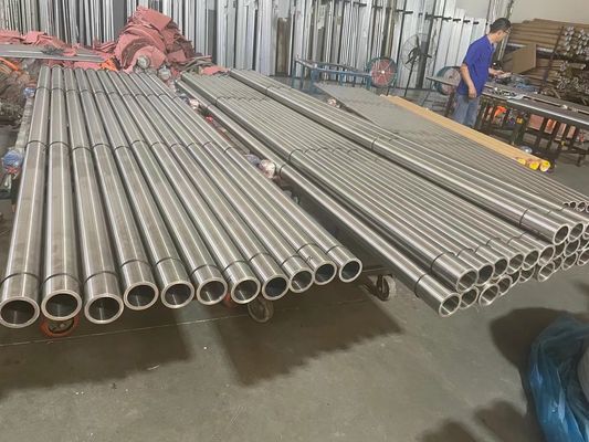 Lampu Bar Rod Aluminium Kerongkongan permukaan dipoles 1000mm - 8000mm
