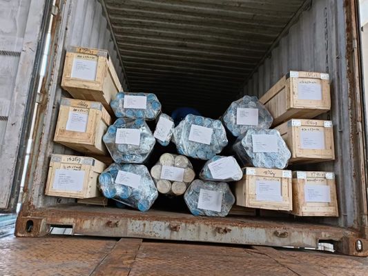 Kekerasan HRC 25- HRC 30 Bar bulat berongga Baja tahan karat Rod bulat berongga